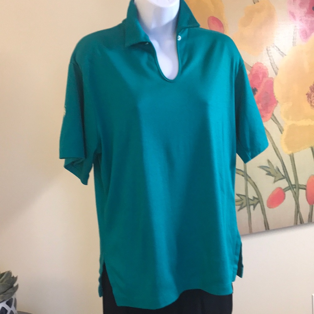Ralph Lauren TEAL ss top